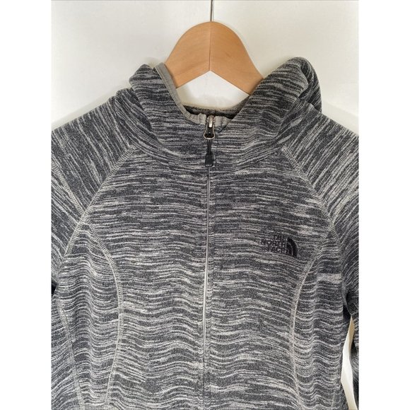 The North Face Heathered Gray Zip Up Hoodie small. Polartec fleece - Picture 2 of 11